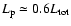 $L_{\rm p} \simeq 0.6 L_{\rm tot}$