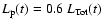 $L_{\rm p}(t)=0.6\ L_{\rm Tot} (t)$