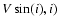 $V
\sin(i), i)$