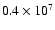 $0.4\times 10^7$