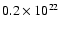 $0.2\times 10^{22}$