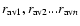 $r_{\rm av1}, r_{\rm av2}...r_{{\rm av}n}$