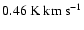$0.46~\rm K~km~s^{-1}$
