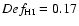 $Def_{\rm HI}=0.17$