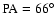 $\rm PA=66^{\circ}$