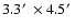 $3.3\hbox{$^\prime$ }\times 4.5\hbox{$^\prime$ }$