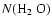 $N(\mbox{H$_{2}$ O})$
