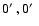 $0\hbox{$^\prime$ },0\hbox{$^\prime$ }$