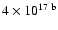 $4\times10^{17~{\rm b}}$