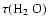 $\tau(\mbox{H$_{2}$ O})$