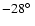 $-28\hbox{$^\circ$ }$