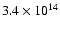 $3.4\times 10^{14}$