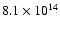 $8.1\times 10^{14}$