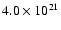 $4.0\times 10^{21}$