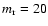 $m_{\rm r} = 20$