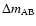 $\Delta m_{\rm AB}$