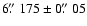 $6\hbox{$.\!\!^{\prime\prime}$ }175 \pm
0\hbox{$.\!\!^{\prime\prime}$ }05$