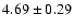 $ 4.69 \pm 0.29$