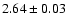 $2.64 \pm 0.03$