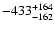 $\rm -433^{+164}_{-162}$