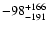 $\rm -98^{+166}_{-191}$