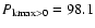 $P_{\rm kmax>0}=98.1$