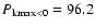 $P_{\rm kmax<0}=96.2$