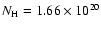 $N_{\rm H} = 1.66\times 10^{20}$