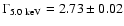 $\Gamma_{\rm 5.0~keV} = 2.73\pm 0.02$