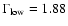 $\Gamma_{\rm low} = 1.88$