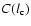 $C(l_{\rm c})$