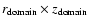 $r_{\rm domain}\times z_{\rm domain}$