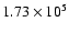 $1.73 \times 10^5$