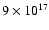 $9\times 10^{17}$