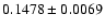 $0.1478 \pm 0.0069$