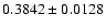 $0.3842 \pm 0.0128$