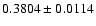 $0.3804 \pm 0.0114$