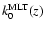 $k_0^{\rm MLT}(z)$