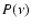 $P(\nu)$