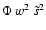 $\Phi ~ w^2 ~ \tilde s^2$