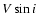 $V \sin i$