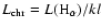 $L_{\rm chr} = L({\rm H}_{\alpha})/kl$