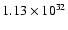 $1.13 \times 10^{32}$