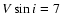 $V \sin i
= 7$
