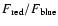 $F_{\rm red}/F_{\rm blue}$