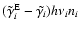 $(\tilde{\gamma}_{i}^{\rm E}-\tilde{\gamma_{i}}) h \nu_{i} n_{i}$