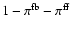 $1-\pi^{\rm fb}-\pi^{\rm ff}$