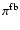 $\pi^{\rm fb}$