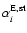 $\alpha^{\rm E, st}_{i}$