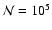 ${\cal N} = 10^{5}$